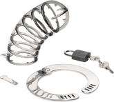 Master Series Stainless Steel Spiked Mens Chastity Cage Male Chastity